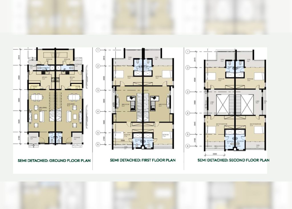 SEMI DETACHED GROUND FLOOR PLAN