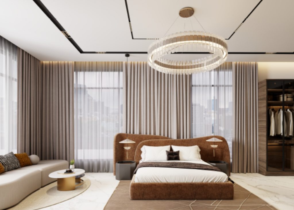 Spacious luxury living room at Odu'a Court Ikoyi