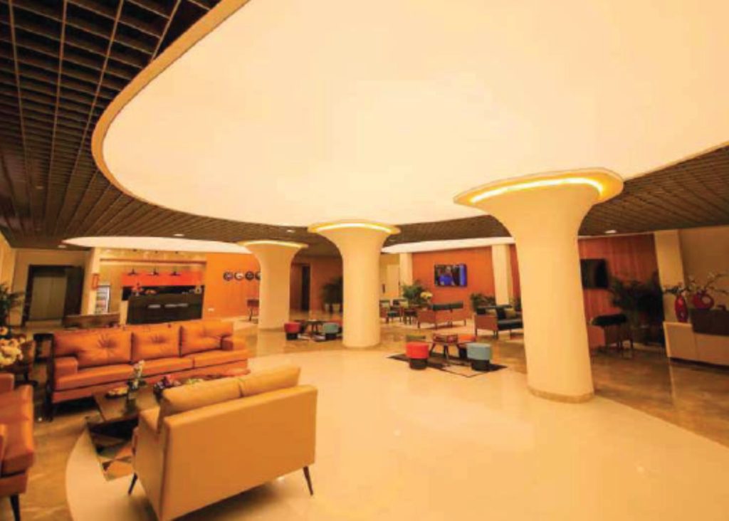 Spacious luxury living room at Odu'a Court Ikoyi