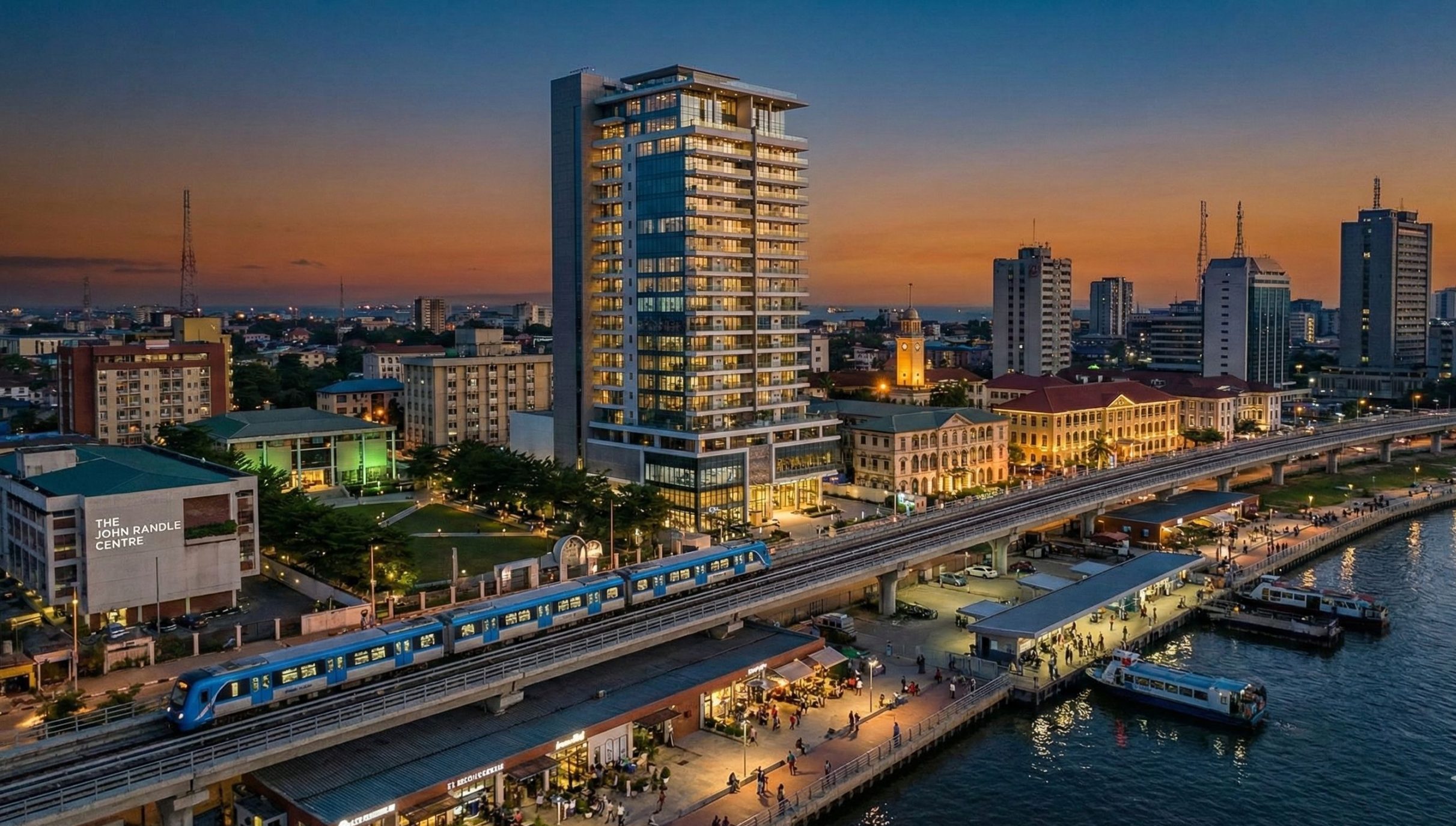 Invest in Marina Lagos - Panoramic skyline of the modern Lagos CBD